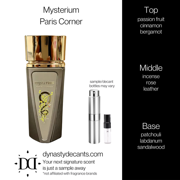 Mysterium by Paris Corner | Fragrance Sample | Decant