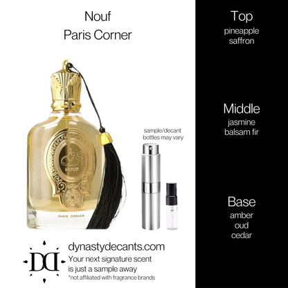 Nouf by Paris Corner | Fragrance Sample | Decant