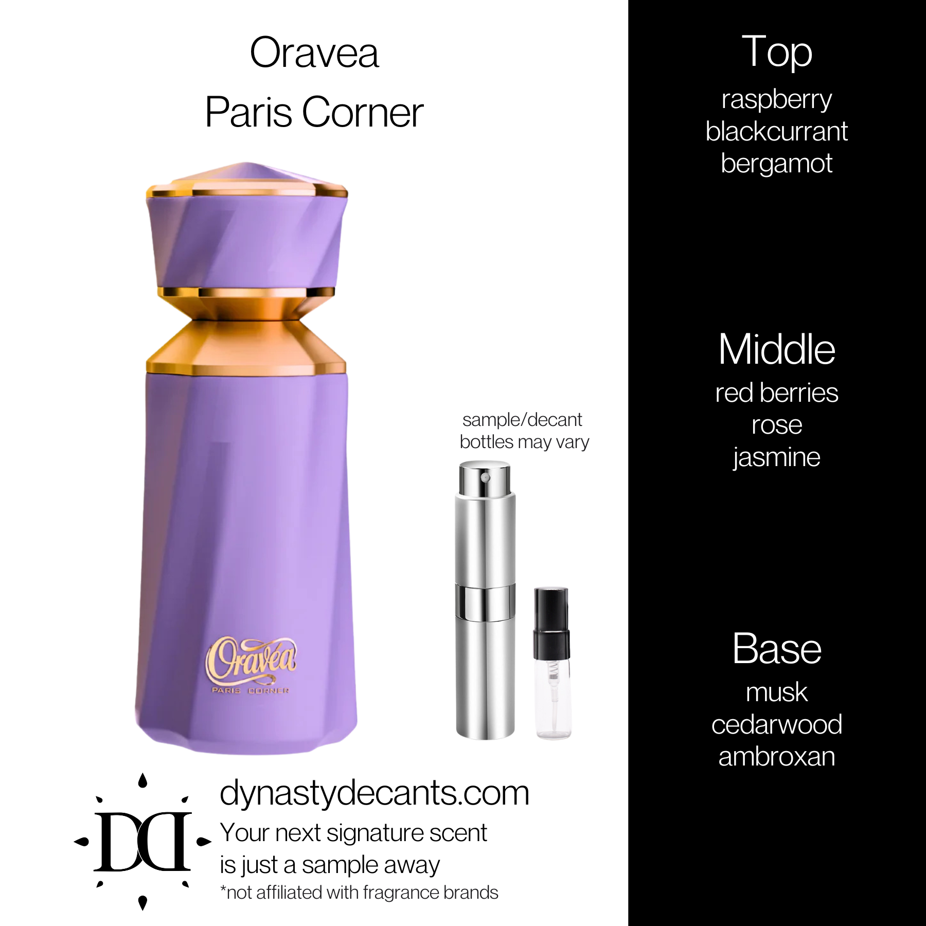 Oravea by Paris Corner | Fragrance Sample | Decant