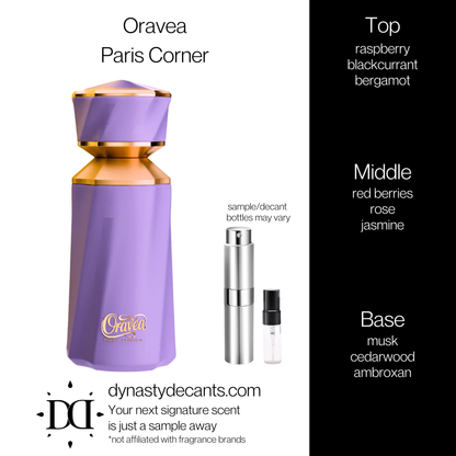 Oravea by Paris Corner | Fragrance Sample | Decant