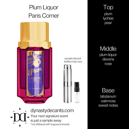 Plum Liquor by Paris Corner | Fragrance Sample | Decant