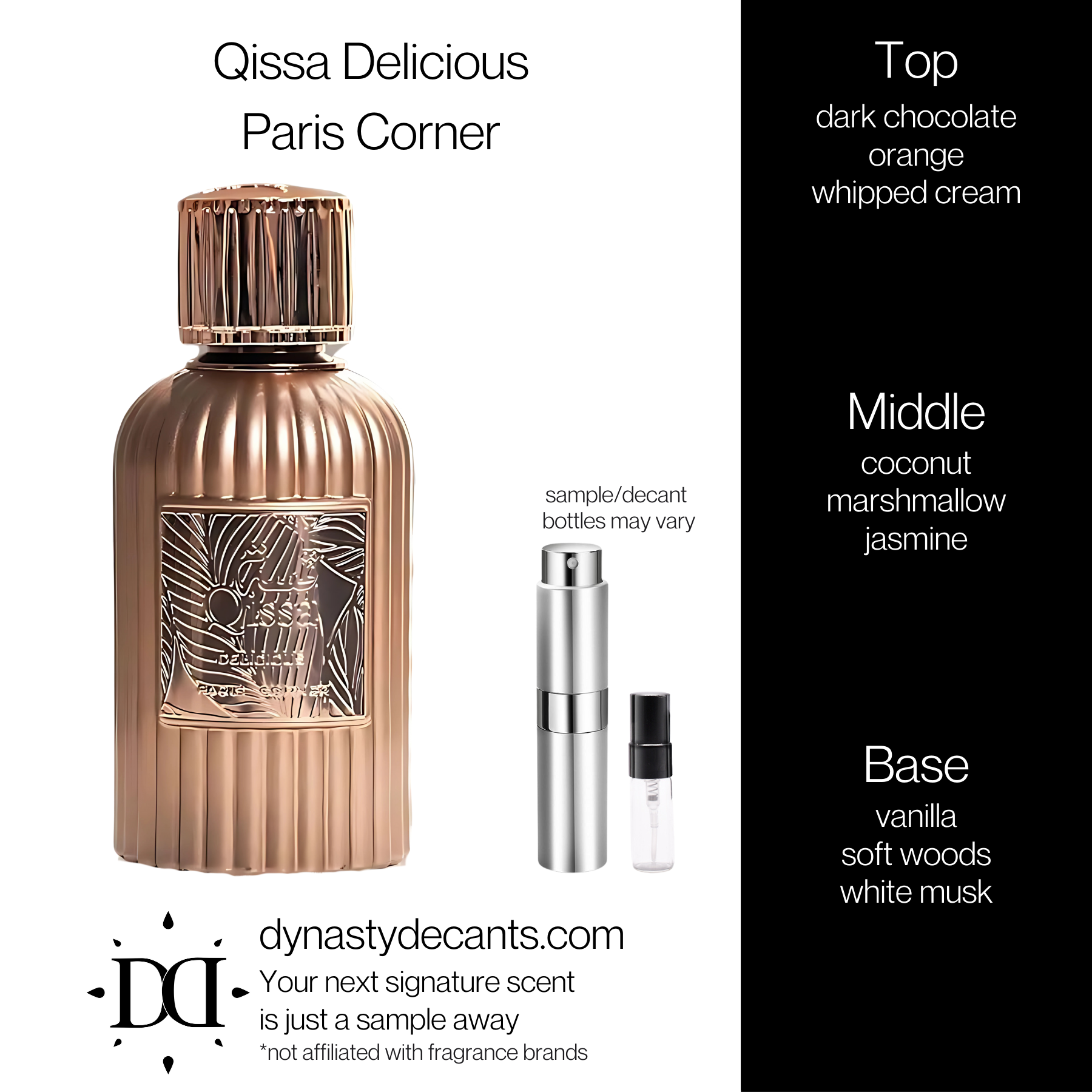 Qissa Delicious by Paris Corner | Fragrance Sample | Decant