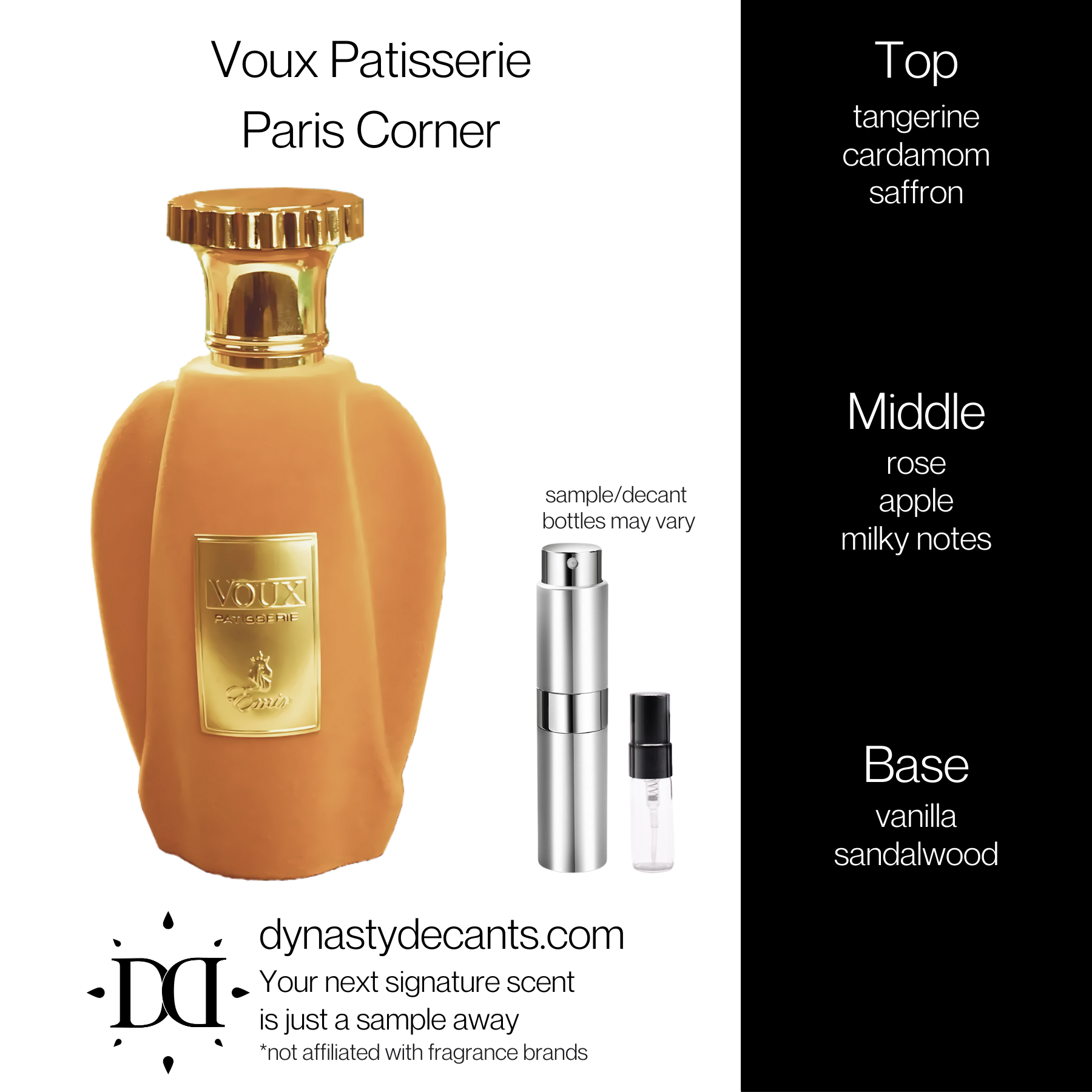 Voux Patisserie by Paris Corner | Fragrance Sample | Decant
