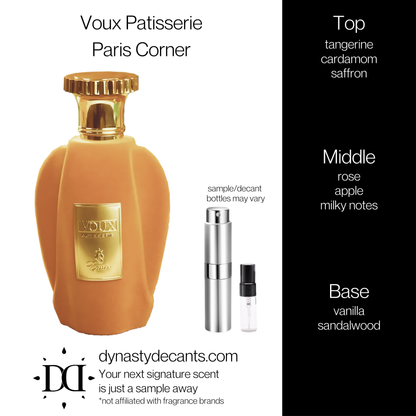 Voux Patisserie by Paris Corner | Fragrance Sample | Decant