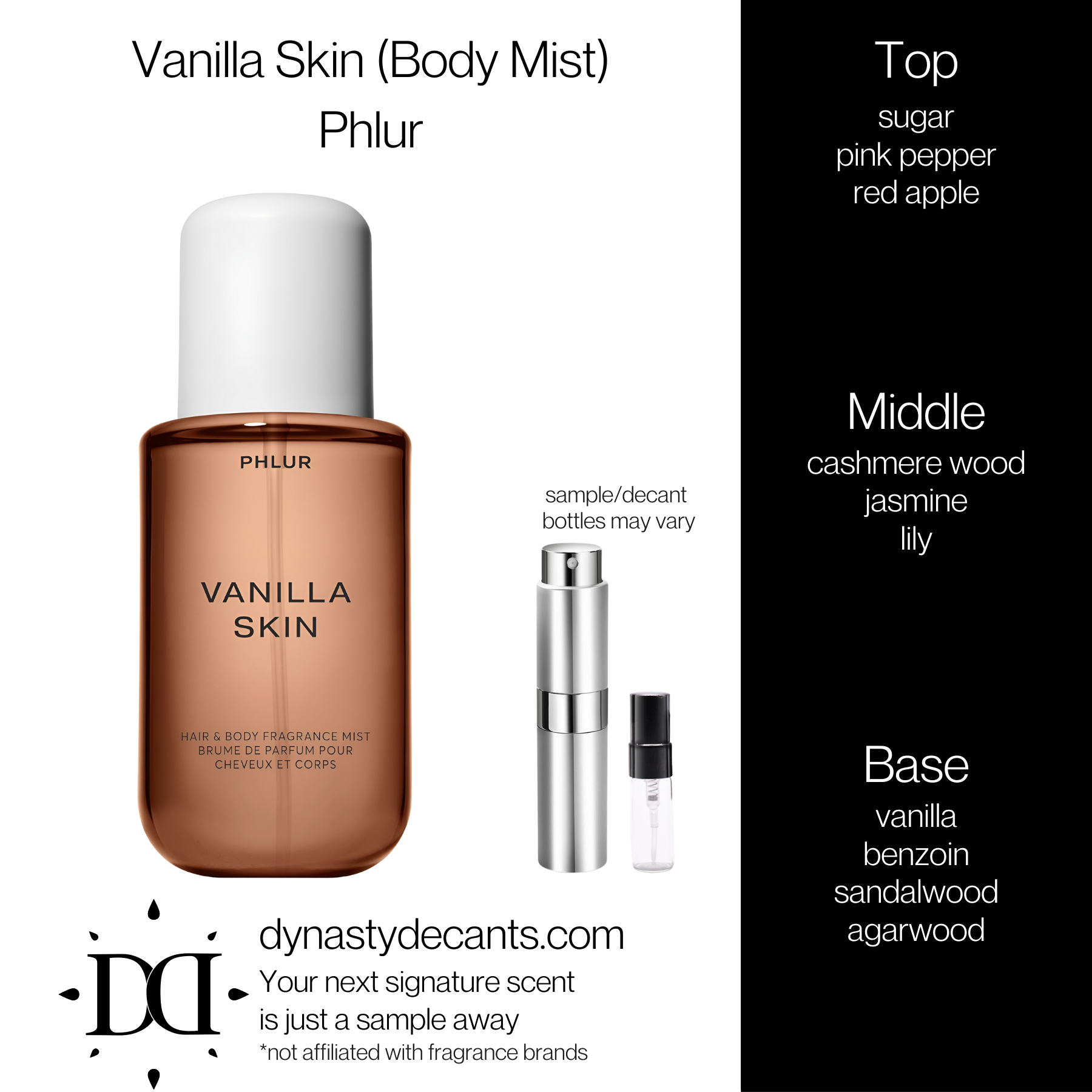 Vanilla Skin by Phlur | Fragrance Sample | Decant
