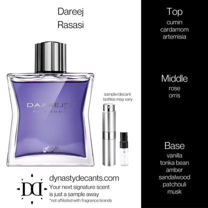 Dareej by Rasasi | Fragrance Sample | Decant