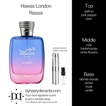 Hawas London by Rasasi | Fragrance Sample | Decant