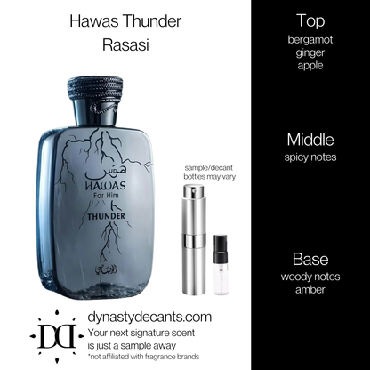 Hawas Thunder by Rasasi | Fragrance Sample | Decant