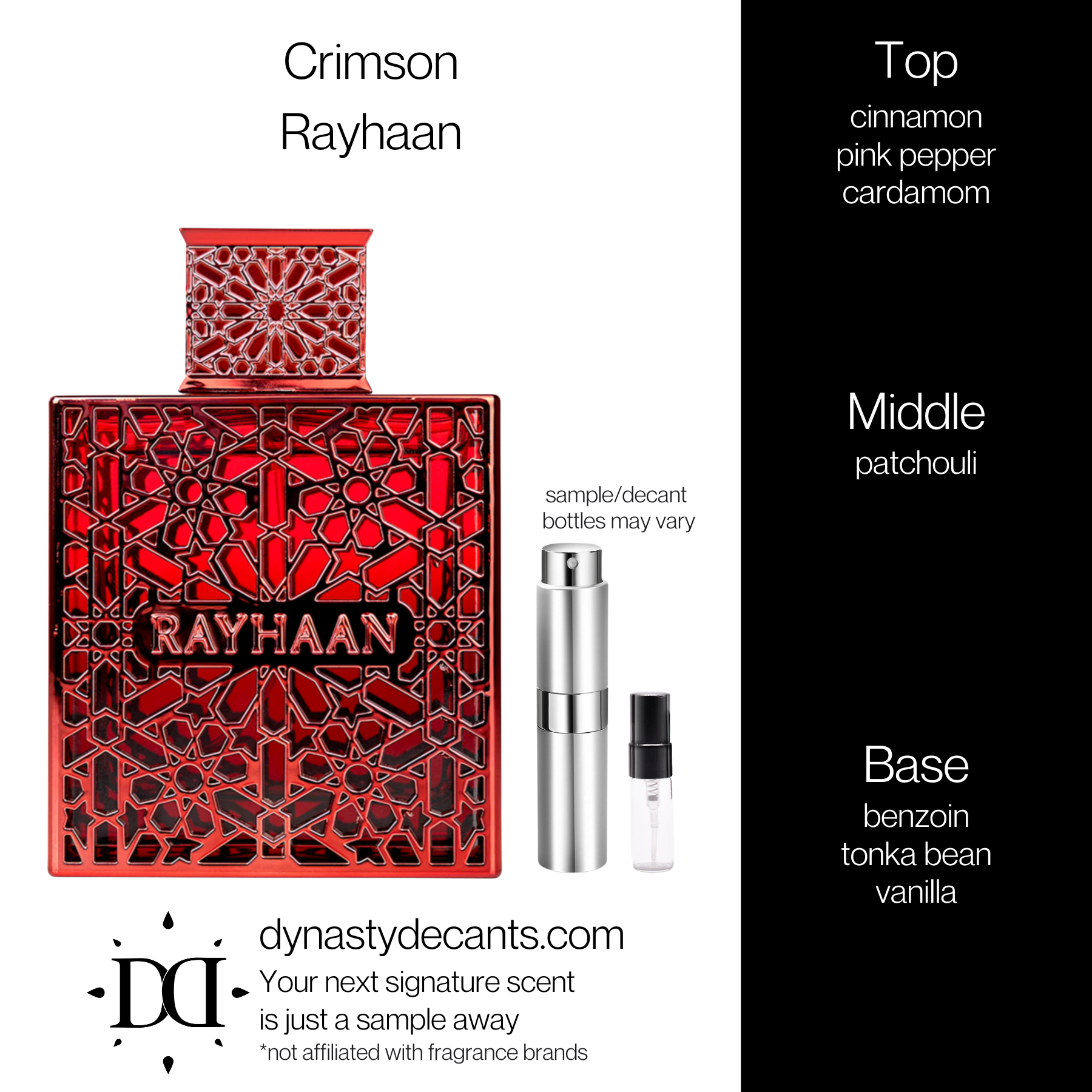 Crimson by Rayhaan | Fragrance Sample | Decant