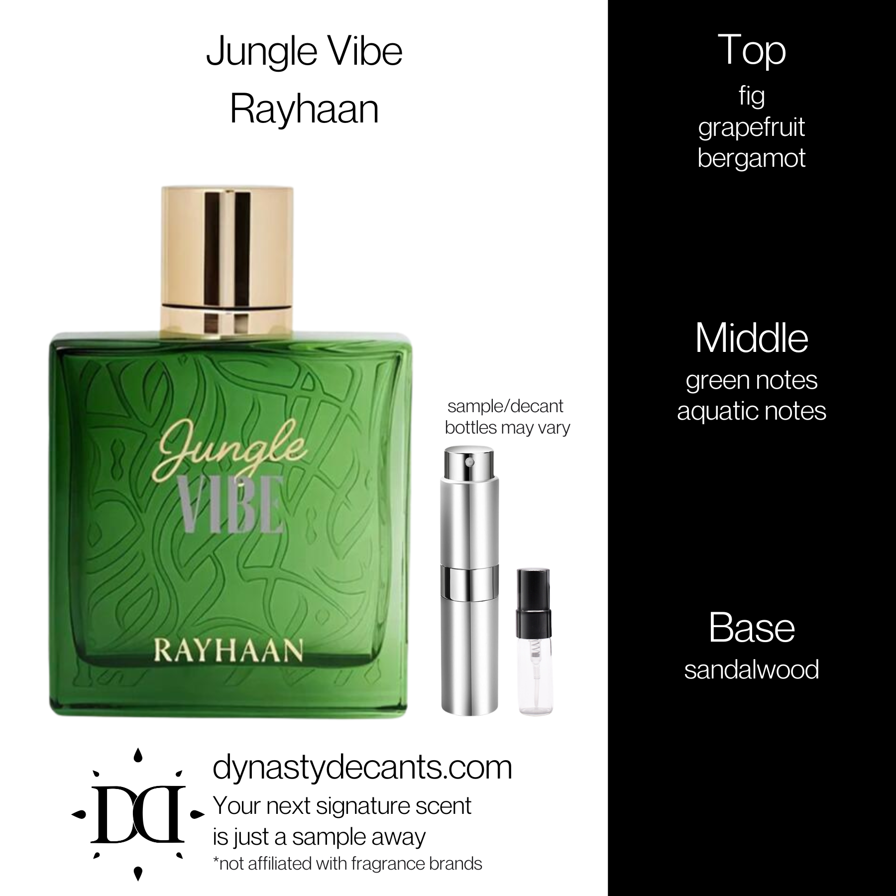 Jungle Vibe by Rayhaan | Fragrance Sample | Decant