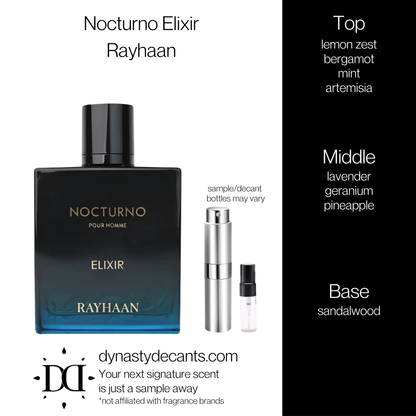 Nocturno Elixir by Rayhaan | Fragrance Sample | Decant