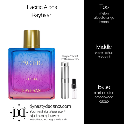 Pacific Aloha by Rayhaan | Fragrance Sample | Decant