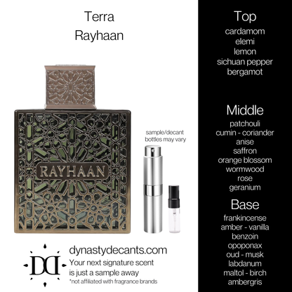Terra by Rayhaan | Fragrance Sample | Decant