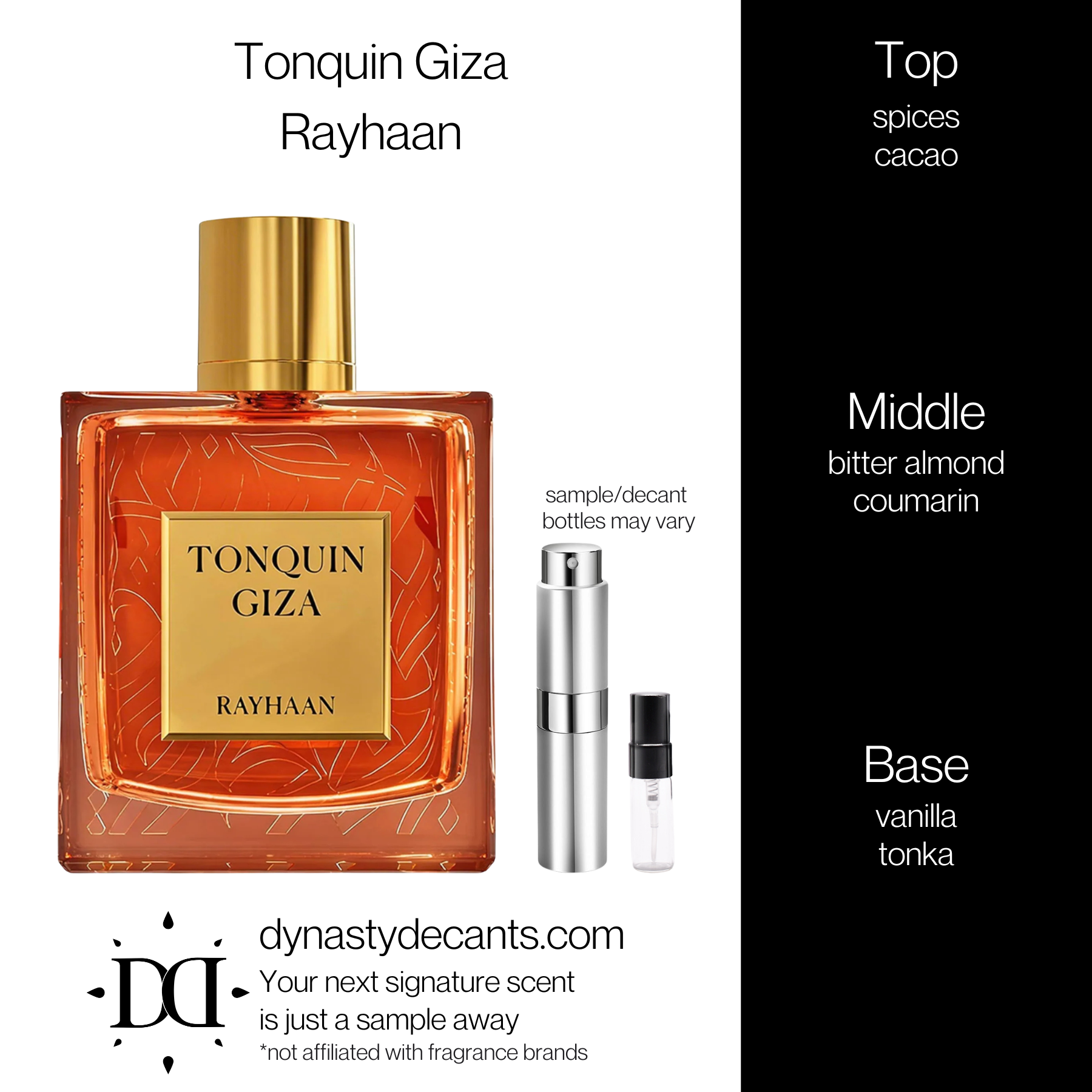 Tonquin Giza by Rayhaan | Fragrance Sample | Decant