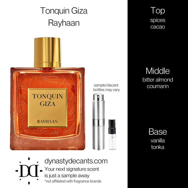 Tonquin Giza by Rayhaan | Fragrance Sample | Decant