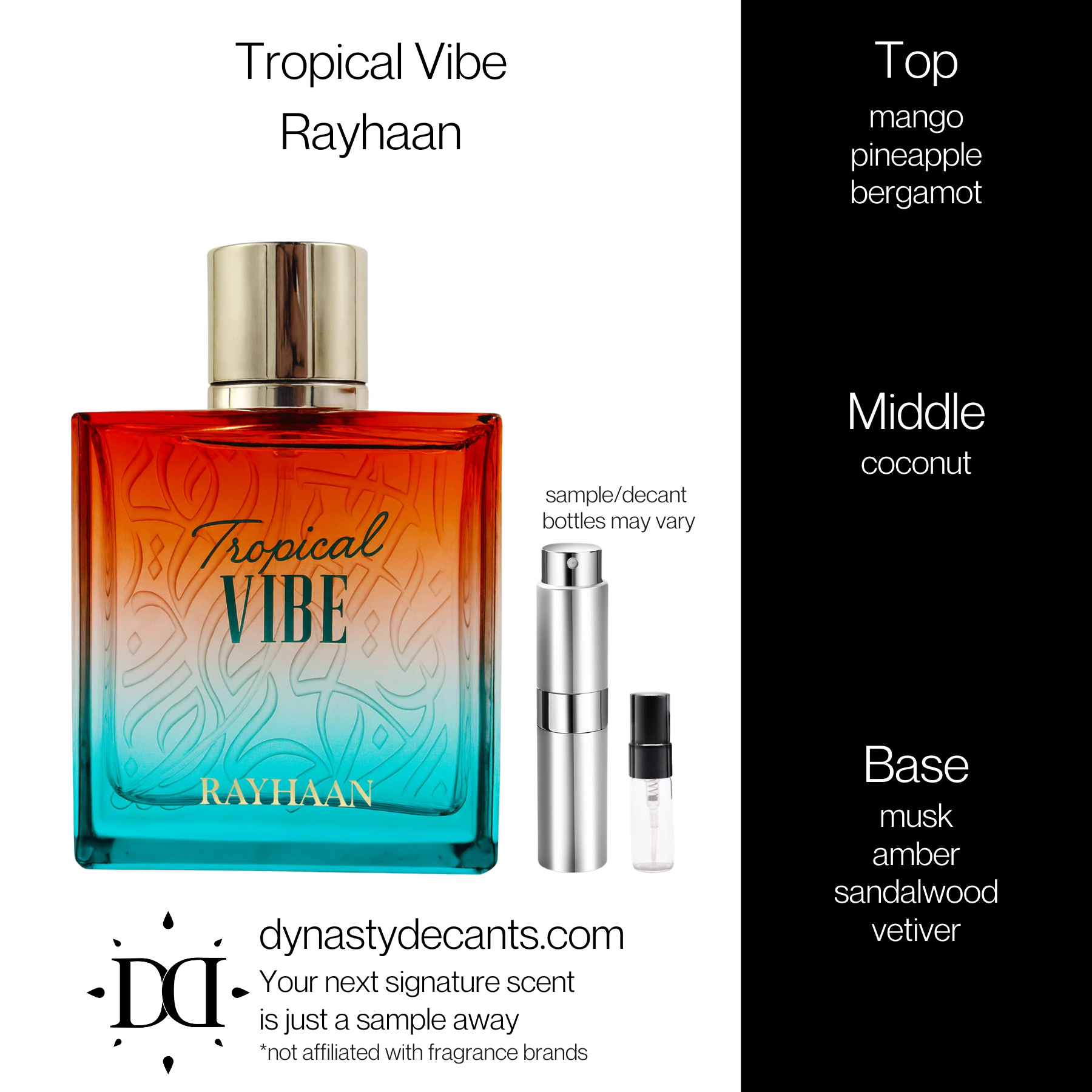Tropical Vibe by Rayhaan | Fragrance Sample | Decant
