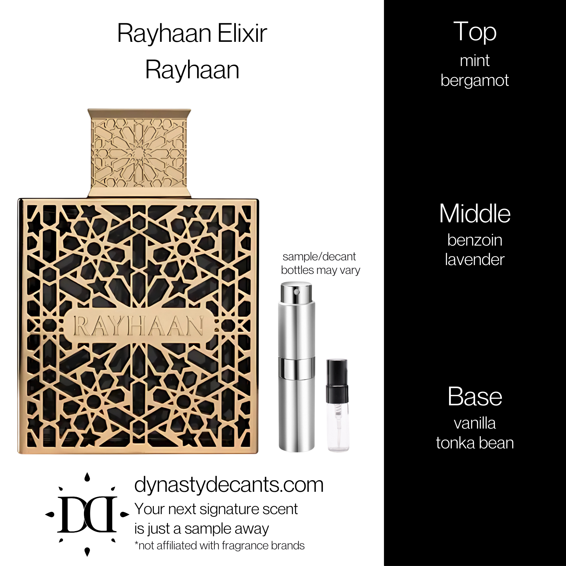 Rayhaan Elixir by Rayhaan | Fragrance Sample | Decant
