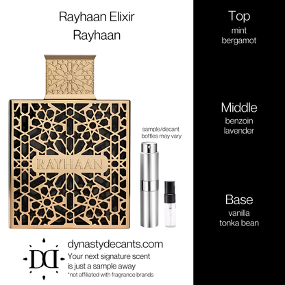 Rayhaan Elixir by Rayhaan | Fragrance Sample | Decant