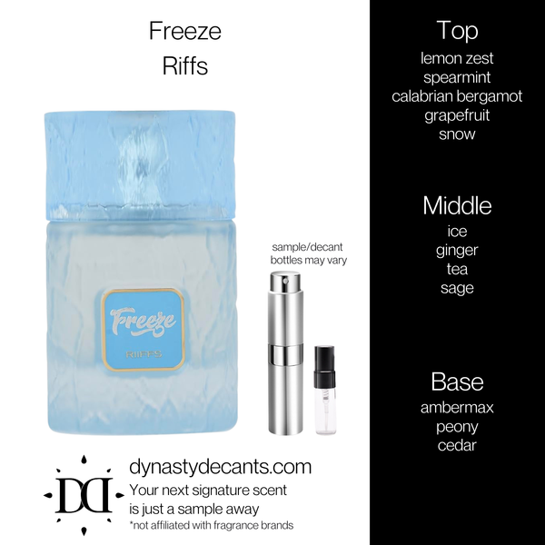 Freeze by Riffs | Fragrance Sample | Decant