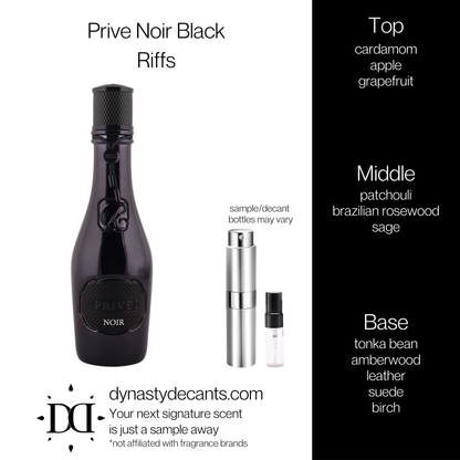 Prive Noir Black - Riffs