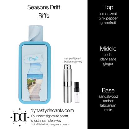Seasons Drift by Riffs | Fragrance Sample | Decant