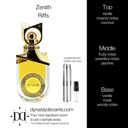 Zenith by Riffs | Fragrance Sample | Decant