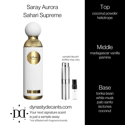 Saray Aurora by Sahari Supreme | Fragrance Sample | Decant