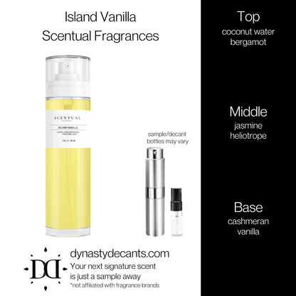 Island Vanilla by Scentual Fragrances | Fragrance Sample | Decant
