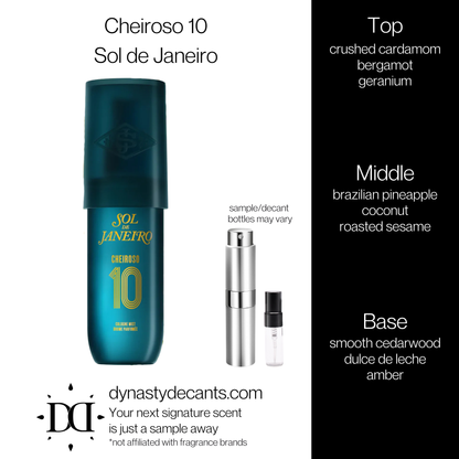 Cheiroso 10 by Sol de Janeiro | Fragrance Sample | Decant
