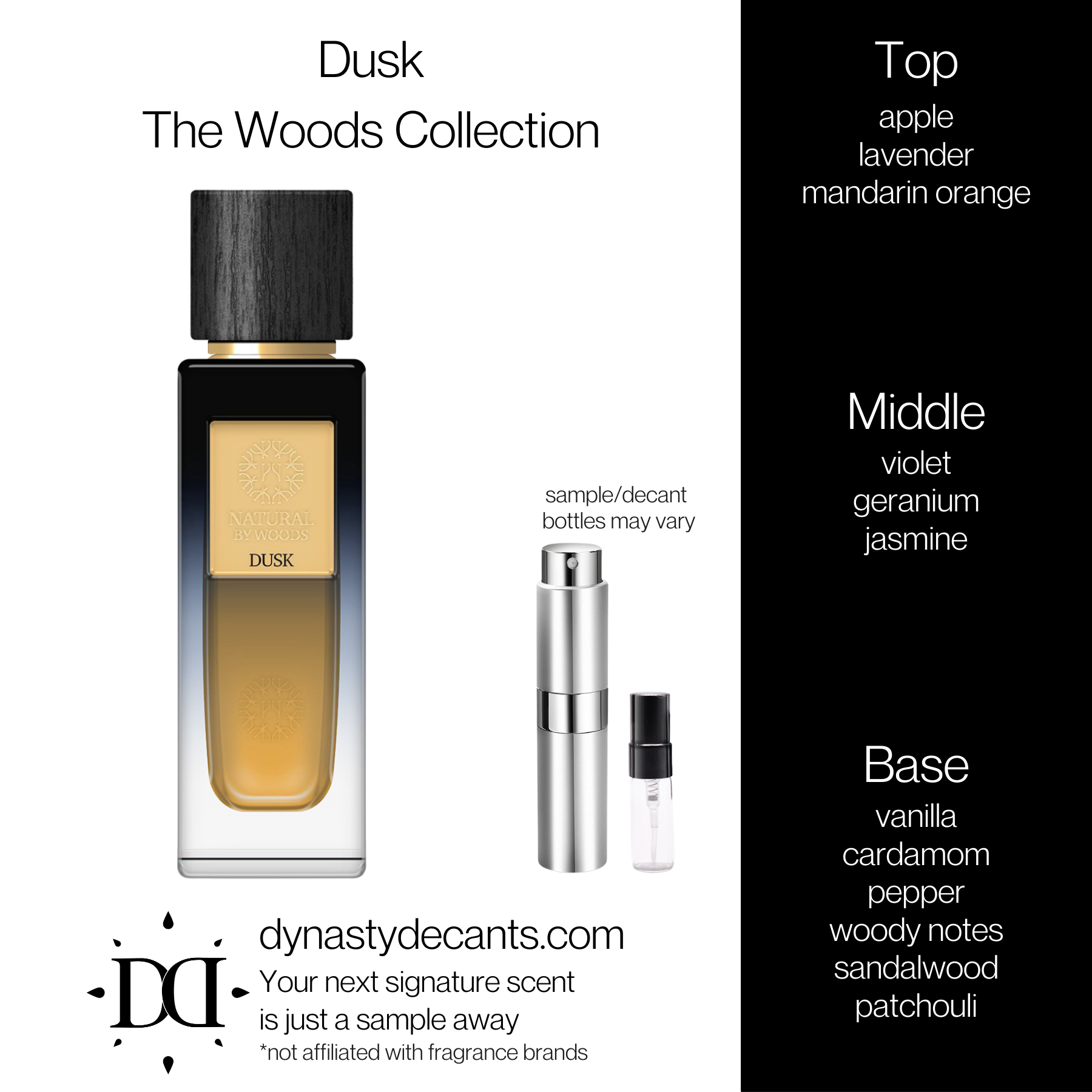 Dusk by The Woods | Fragrance Sample | Decant