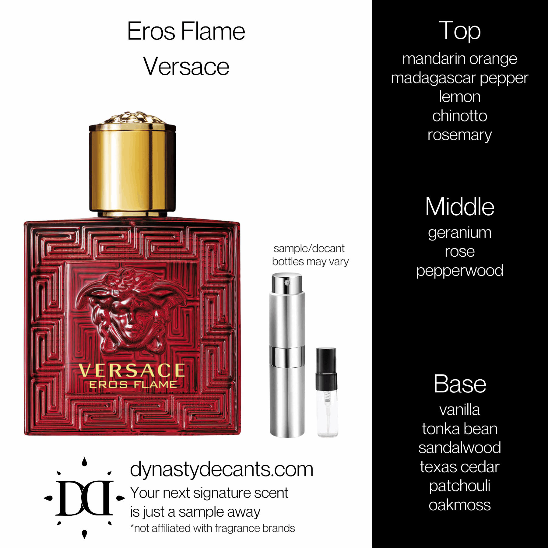 Eros Flame by Versace | Fragrance Sample | Decant