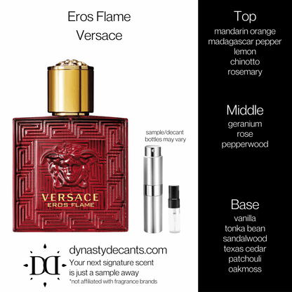 Eros Flame by Versace | Fragrance Sample | Decant
