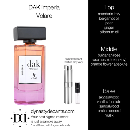 DAK Imperia by Volare | Fragrance Sample | Decant