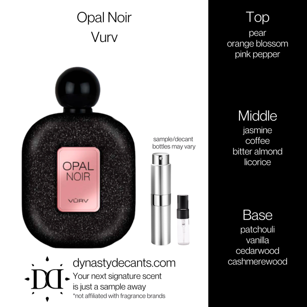 Opal Noir by Vurv | Fragrance Sample | Decant
