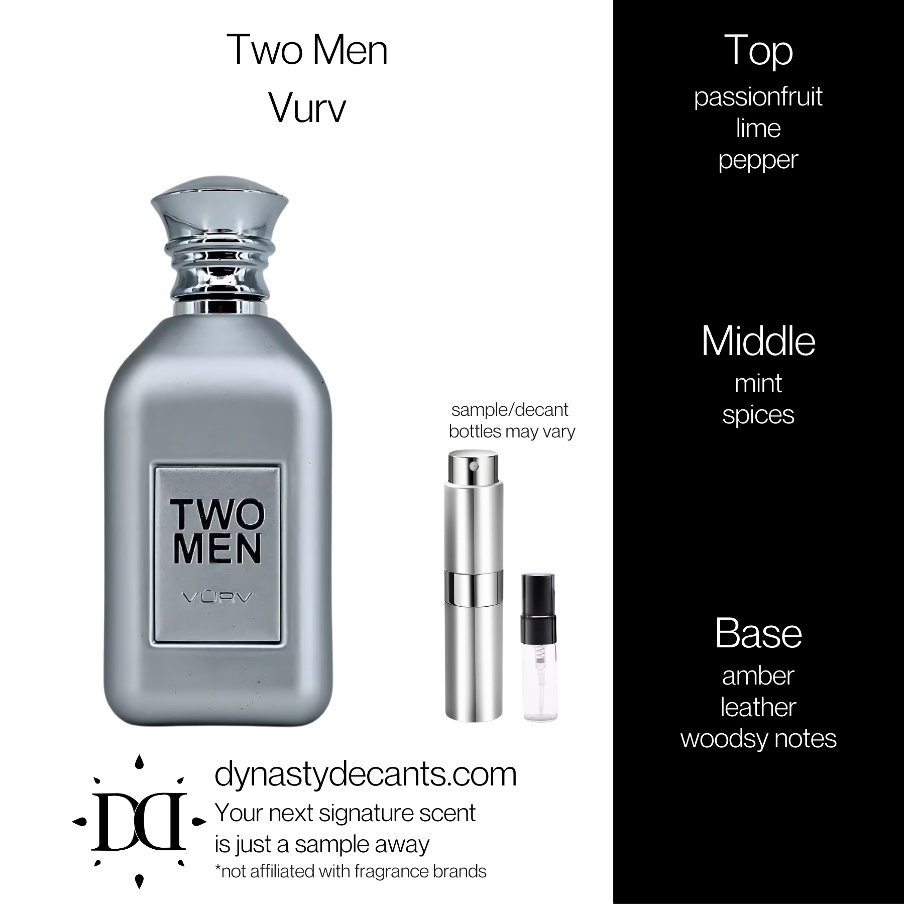 Two Men by Vurv | Fragrance Sample | Decant