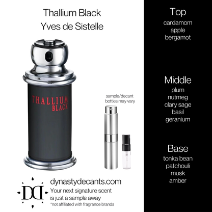 Thallium Black by Yves de Sistelle | Fragrance Sample | Decant