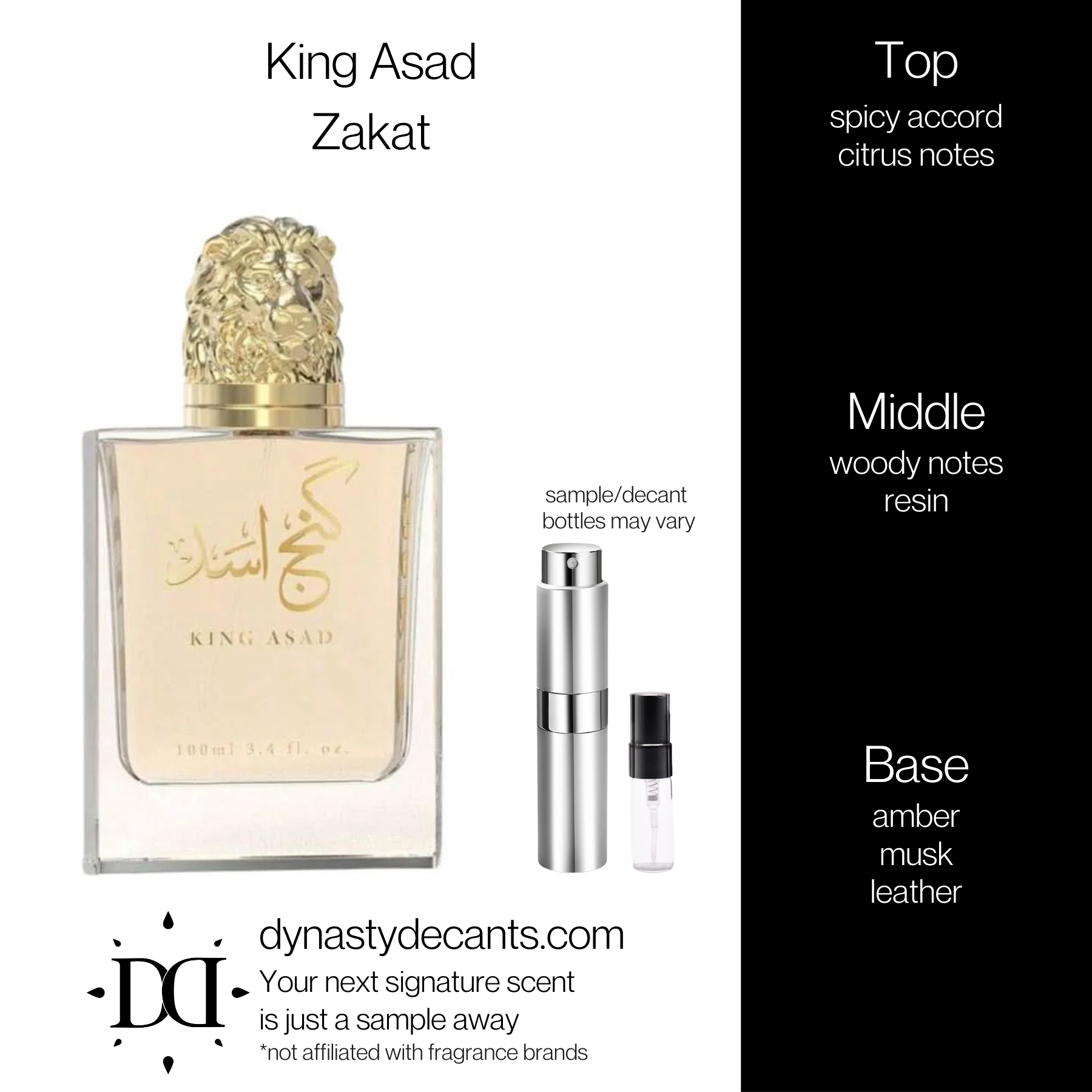 King Asad by Zakat | Fragrance Sample | Decant