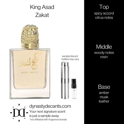 King Asad by Zakat | Fragrance Sample | Decant