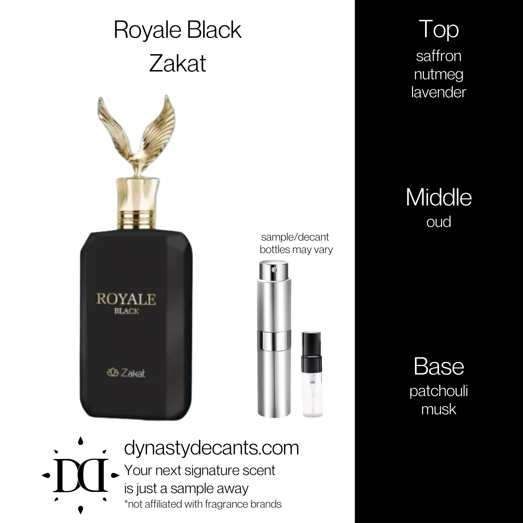 Royale Black by Zakat | Fragrance Sample | Decant
