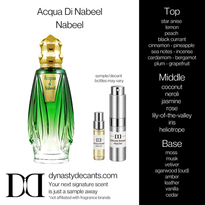 Fragrance sample bottle for Acqua Di Nabeel by Nabeel