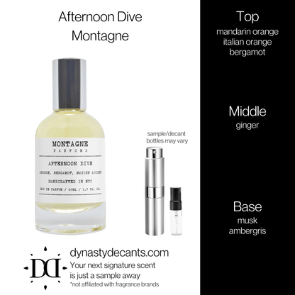 Afternoon Dive by Montagne | Fragrance Sample | Decant - Dynasty Decants