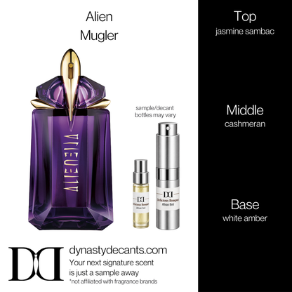 Fragrance sample bottle for Alien by Mugler