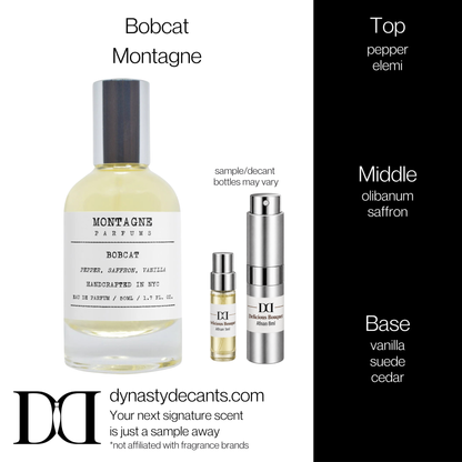 Fragrance sample bottle for Bobcat by Montagne
