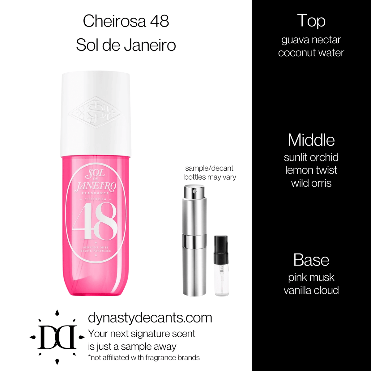 Fragrance sample bottle for Cheirosa 48 by Sol de Janeiro