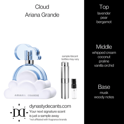 Fragrance sample bottle for Cloud by Ariana Grande
