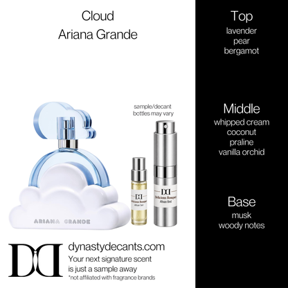 Fragrance sample bottle for Cloud by Ariana Grande