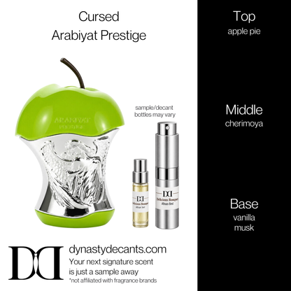 Fragrance sample bottle for Cursed by Arabiyat Prestige