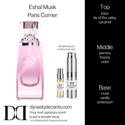 Fragrance sample bottle for Eshal Musk by Paris Corner