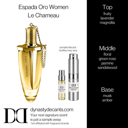 Fragrance sample bottle for Espada Oro by Le Chameau