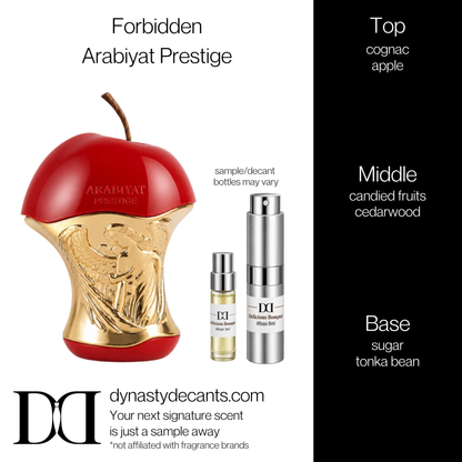 Fragrance sample bottle for Forbidden by Arabiyat Prestige